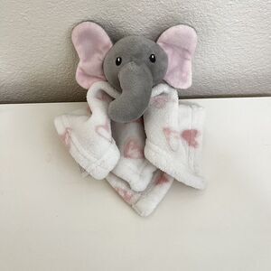 Lila & Jack Elephant Heart Security Blanket Lovey Lovie Plush Rattle